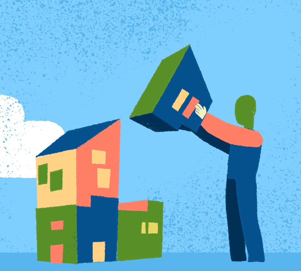 An illustration to describe fractional real estate