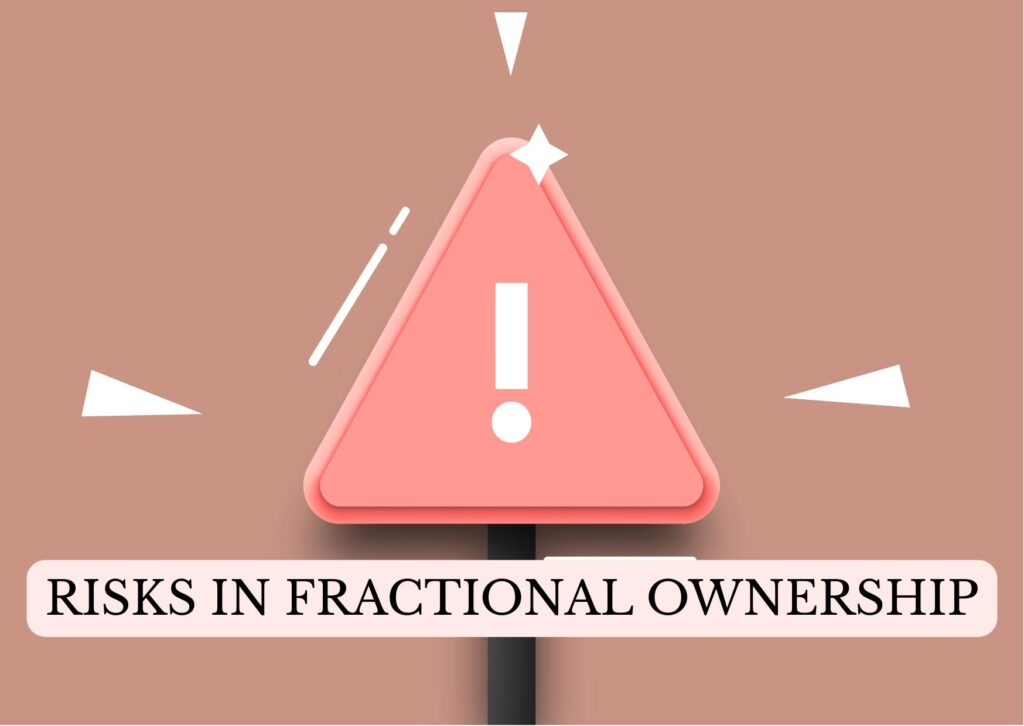 Warning sign highlighting risks in fractional real estate vs REITs, illustrating liquidity, legal, and return uncertainties in real estate investing.