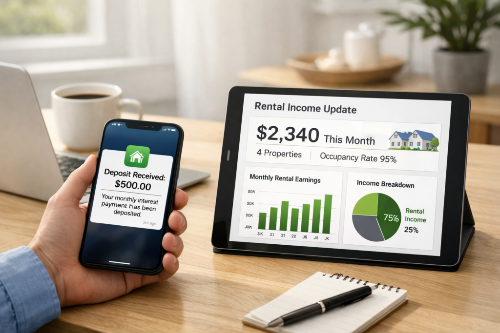 Investor comparing Fixed deposit returns with Fractional property returns.