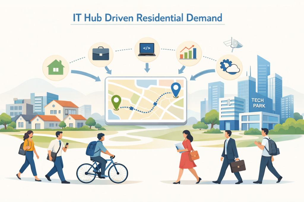 Technology driven growth in Hyderabad's top areas with young talented youth.