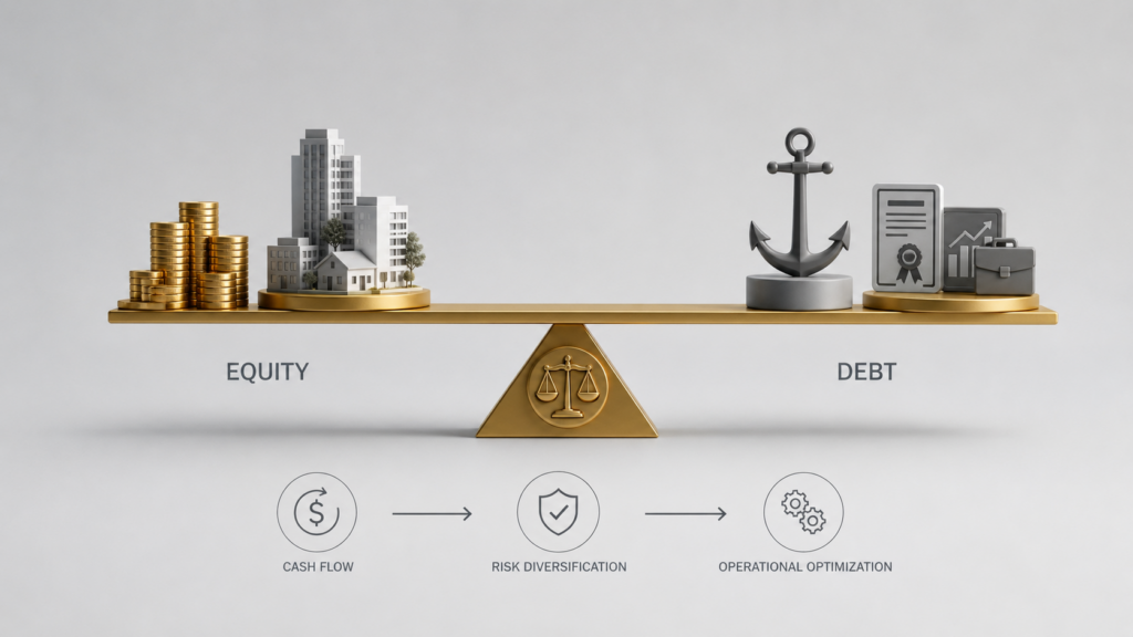 Infographic demonstrating disciplined asset allocation and long-term perspective compared to chasing market hype or volatility.